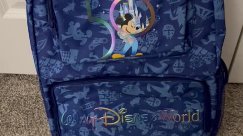 Walt Disney World 50th Anniversary Iridescent Logo Backpack #shorts