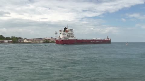 CSL St Laurent 738ft 225m Bulk Carrier Cargo Ship In Great Lakes