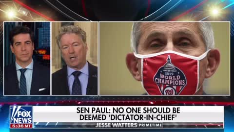 Rand Paul Will Present and Amendment to Eliminate Tony Fauci's Position.