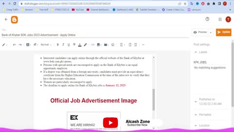 How to add Job Posting schema in blogger and WordPress for fast AdSense approval 2023