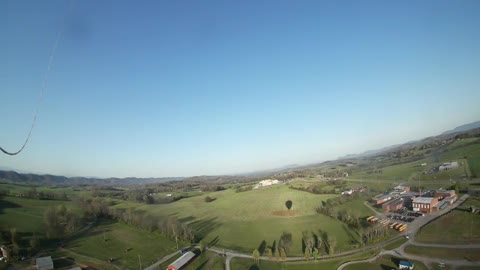 Time lapse from hot air balloon ride