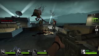 Left 4 Dead 2- Jockey died in the air.