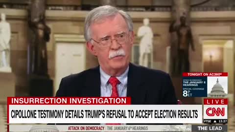 John Bolton OUT LOUD on CNN: As someone who has HELPED PLAN a coups d’etat...
