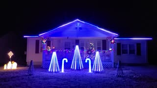 Pursell/White first LED Christmas light show 2020 Song 1 of 3