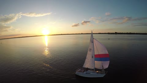 sail ride on a lake