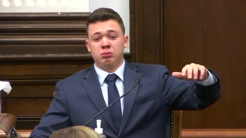 Kyle Rittenhouse cries on stand