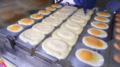 $0.9 Original egg bread, Korean street food