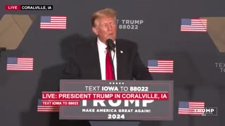 FULL SPEECH: President Donald J Trump in Coralville, Iowa.