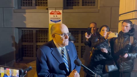 Rudy Giuliani Addresses Media After Day 3 of DC Defamation Trial