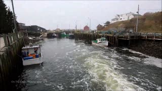 Secuencia muestra dramático cambio de marea en la Bahía de Hall en Nueva Escocia