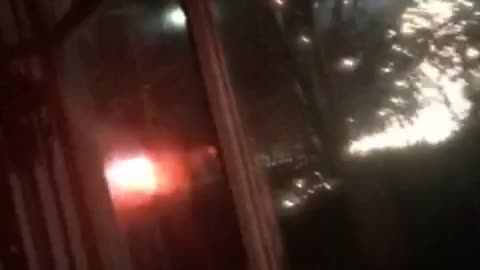 Telephone Pole Explodes Outside of Home