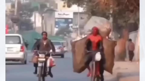 Spiderman in pakistan