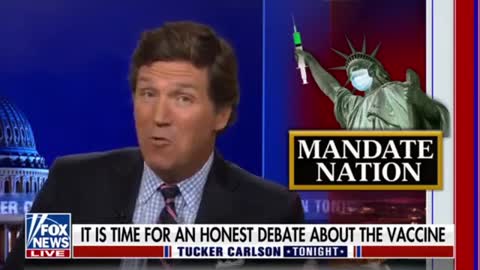 Tucker - Aug 25, 2022 - C19 vaccine is Trump's fault