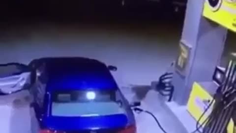 Another idiot who literally blew up a gas station