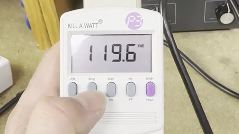 Using the Kill-A-Watt power monitor to determine AC loads on a solar power system.