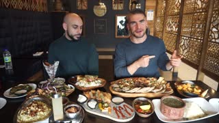 EGYPTIAN 'FOOD CHALLENGE' / CHEAT MEAL | Trying Egyptian Food | Masrawy | Man Vs Food