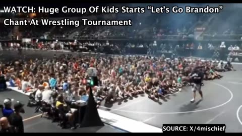 WATCH: Huge Group Of Kids Starts “Let’s Go Brandon” Chant At Wrestling Tournament