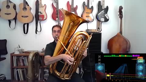 Watch This Musician Use A Tuba To Play (And Dominate) 'Rocksmith' Video Game