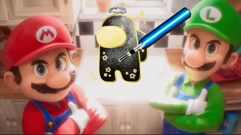 An Imposter Is Activating A Lightsaber In Front Of Mario And Luigi 💫