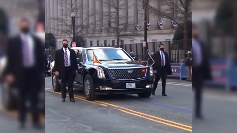 Biden's inauguration day.. Empty streets in Washington DC