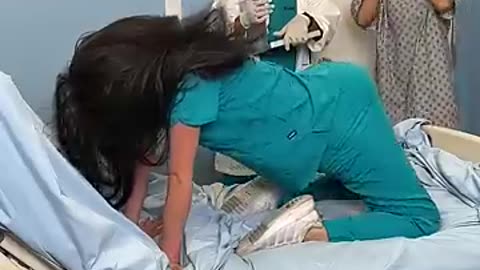 Backwark prank in hospital hot girls
