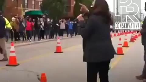 Is this legal? Kamala Harris electioneering at a polling location.