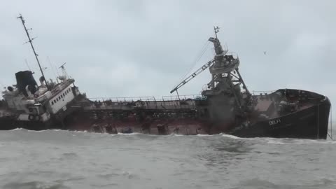 Tanker Runs Aground And Causes Huge Black Sea Oil Spill