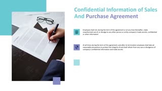 Confidential Information of Sales and Purchase Agreement PowerPoint Slide