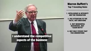 Warren Buffett: You Only Need To Know These 7 Rules