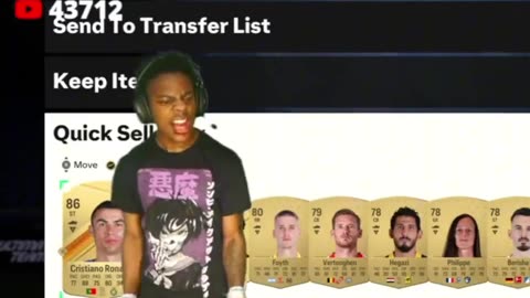 Speed Quick Sells Ronaldo