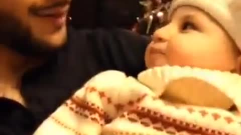 Baby trying to beatbox