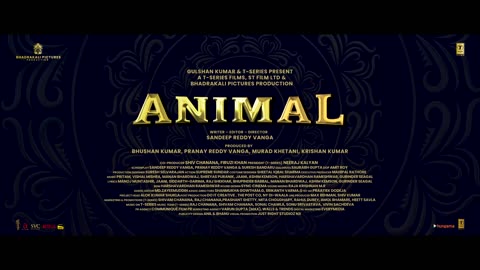 ANIMAL (OFFICIAL TEASER): Ranbir Kapoor |Rashmika M, Anil K, Bobby D | Sandeep Reddy Vanga |