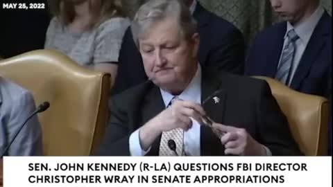 Sen. Kennedy Puts Christopher Wray on the Spot