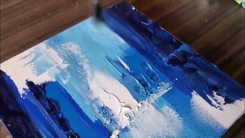 sea level level oil painting