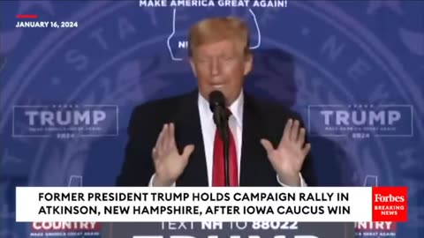 Trump Makes Shocking Claim About Why He Made Nikki Haley UN Ambassador At New Hampshire Rally