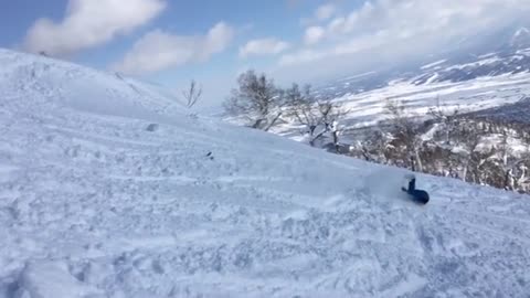 Two forward rolls ski fail