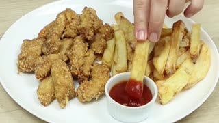 Chicken strip recipe 😋 easy recipe