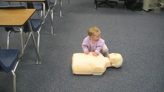 Baby Demonstrates How To Do CPR