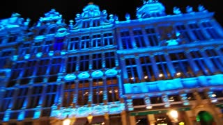 Beautiful Bruxelles Lights Show!!! Fantastic!!!