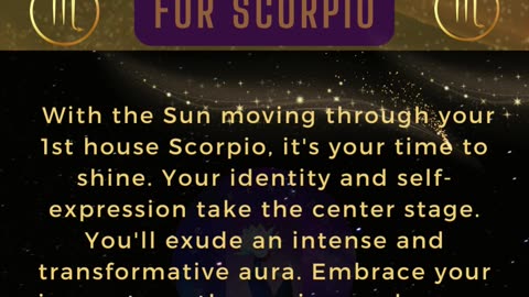 SCORPIO - Self Expression, Authenticity & Transformation