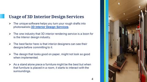 3D Interior Design Services
