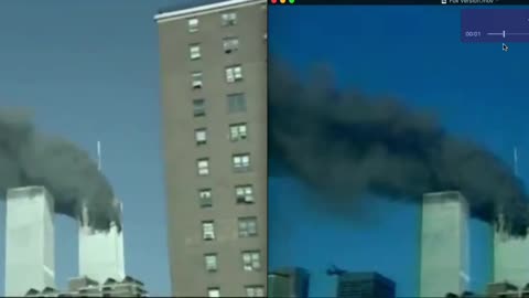 Side by side comparison of two 9/11 videos