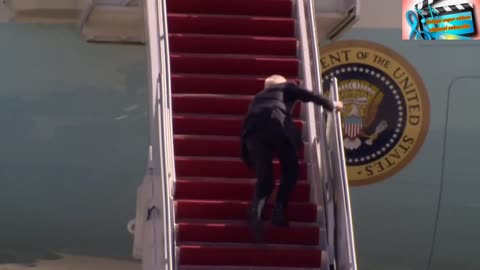 Joe Biden Tripping Getting onto Airforce One