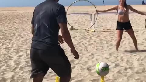 Fun soccer skills using hula hoops 🔥