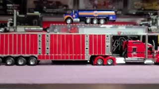 Playing with some toy trucks