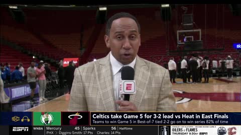 Stephen A. Smith Go Crazy Celtics take game 5 for 3-2 vs heat in East Finals