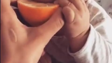 Baby hilarious reaction on eating lemon at first time #21