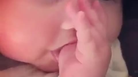 Cute Baby, Sucking his Thumb