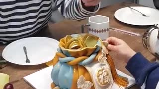 Grandfather's Amazing Money Birthday Cake!!!