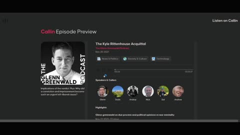 Glenn Greenwald realizes he was muted (Funny)
